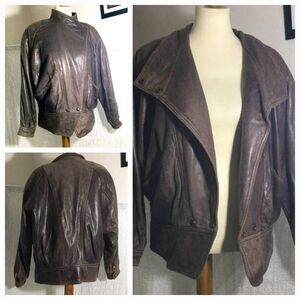Luis Avelar Vtg Leather Brown Men's Jacket Size Small